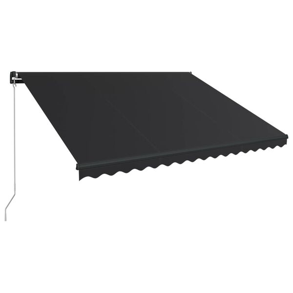vidaXL Toldo retr&aacute;til manual 450x300 cm antracite
