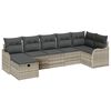 vidaXL Conjunto de Sof&aacute; de Jardim 7 unid. Rattan Sint&eacute;tico