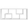 vidaXL Estante de parede 36x16x90cm derivados madeira branco brilhante