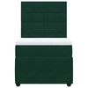 vidaXL Cama com molas/colch&atilde;o 90x190 cm veludo verde-escuro