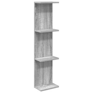 vidaXL Prateleira de Parede Sonoma cinzento 25 x 15 x 100 cm
