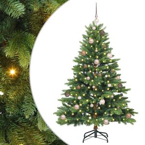 vidaXL &Aacute;rvore de Natal Artificial com 150 LEDs Verde 150 cm PE e PVC