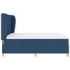 vidaXL Cama Box Springs com Colch&atilde;o Cinza Escuro 90x190 cm Azul tecido