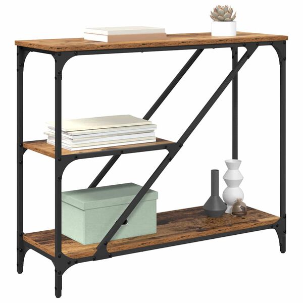 vidaXL Aparador Madeira Antiga 88,5 x 30 x 75 cm Madeira processada