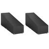 vidaXL Capas p/ espregui&ccedil;adeira 2pcs 12 ilh&oacute;s 200x65x35/60 cm