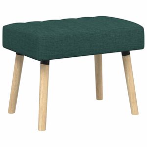 vidaXL Banco com tufting em canal Verde-Escuro 60 x 40 x 45 cm Tecido