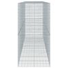 vidaXL Cesto gabião com cobertura 450x100x200 cm ferro galvanizado