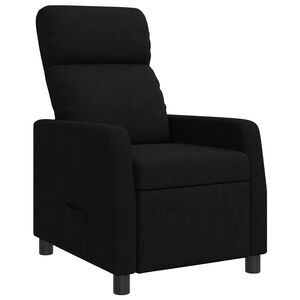 vidaXL Reclin&aacute;vel Preto Tecido