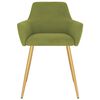 vidaXL Cadeiras de jantar 2 pcs veludo verde-claro