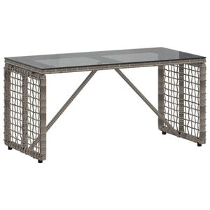 vidaXL Mesa de Exterior Cinza e Preto 80 x 40 x 40 cm