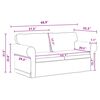 vidaXL Conjunto de Sof&aacute;s 2 pcs Cinza Escuro 175 x 82 x 80 cm tecido