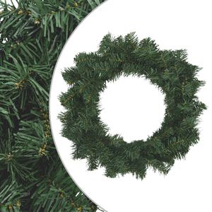 vidaXL Guirlanda de Natal Verde &Oslash; 30 cm PVC