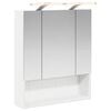 vidaXL Arm&aacute;rio de Espelho para Banheiro Branco 60 x 14.5 x 70 cm