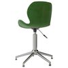 vidaXL Cadeiras de jantar giratorias 2 pcs veludo verde-escuro