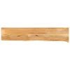 vidaXL Tampo de mesa c/ borda viva 160x40x3,8 cm mangueira maci&ccedil;a