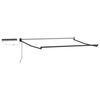 vidaXL Toldo Retr&aacute;til El&eacute;trico Preto 3 x 2,5 m