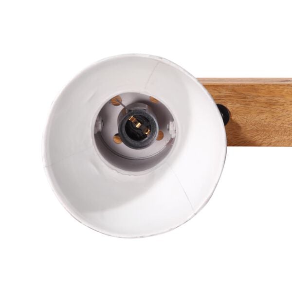 vidaXL Candeeiro de parede 25 W 45x25 cm E27 vermelho desgastado