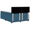 vidaXL Cama boxspring com colch&atilde;o 140x190 cm veludo azul