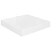 vidaXL Prateleiras de parede suspensas 4 pcs 23x23,5x3,8cm MDF branco