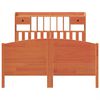 vidaXL Cama com estante sem colchão 160x200 cm pinho maciço