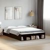 vidaXL Estrutura de cama 120x190 cm derivados de madeira preto