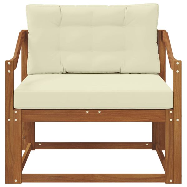 vidaXL Sof&aacute; M&eacute;dio Externo Madeira S&oacute;lida de Ac&aacute;cia Natural