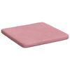 vidaXL Almofadas de Assento 4 pcs Rosa 40 x 40 x 3 cm Veludo