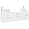 vidaXL Conjunto de M&oacute;veis para Banheiro 3 unid. Branco