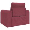 vidaXL Sof&aacute;-Cama Vinho Vermelho 98 x 71 x 83 cm tecido
