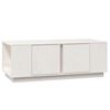 vidaXL Mesa de centro 110x50x40 cm pinho maci&ccedil;o branco