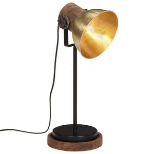 vidaXL Candeeiro de secret&aacute;ria 25 W 17x17x50 cm E27 bronze antigo