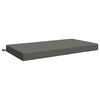 vidaXL Almofada assento SOEST 100% Poli&eacute;ster Cinzento 120 x 80 x 10 cm