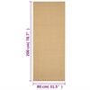 vidaXL Tapete sisal natural 80x200 cm
