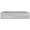 vidaXL Estrutura de cama 150x200 cm derivados de madeira cinza sonoma