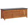vidaXL Caixa arruma&ccedil;&atilde;o p/ jardim 150x50x55 cm madeira eucalipto maci&ccedil;a