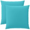 vidaXL Capa almofada 2 pcs HEERLEN Turquesa 60 x 60 cm Poli&eacute;ster