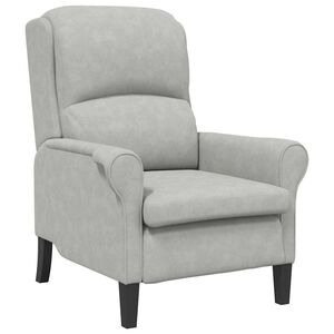 vidaXL poltrona Cinzento-claro 76 x 94 x 102 cm Microfibra