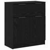 vidaXL Buffet 3 pcs Carvalho Preto 181 x 30 x 70 cm Madeira processada