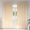 vidaXL Cortinas Blackout com Argolas 2 pcs Creme 225 x 140 cm