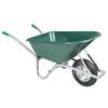 vidaXL Carrinho de m&atilde;o verde 90 l 150 kg a&ccedil;o galvanizado e pl&aacute;stico
