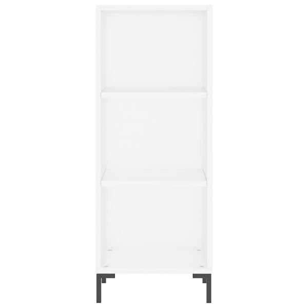 vidaXL Aparador 34,5x32,5x90 cm madeira processada branco