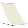 vidaXL Toldo retr&aacute;til 100x150 cm tecido e a&ccedil;o cor creme