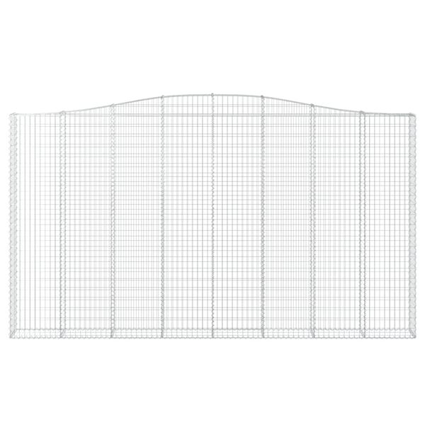 vidaXL Cestos gabi&atilde;o arqueados 6pcs 400x30x220/240cm ferro galvanizado