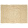 vidaXL Tapete de &Aacute;rea Branco 200 x 290 cm Juta