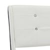 vidaXL Estrutura de cama sem colch&atilde;o 135x190cm couro artificial branco