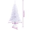 vidaXL &Aacute;rvore de Natal Artificial com 150 LEDs Branco 120 cm PVC e A&ccedil;o