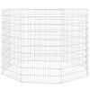 vidaXL Cercado para animais soltos com 8 pain&eacute;is, 54x100 cm, ferro galvanizado