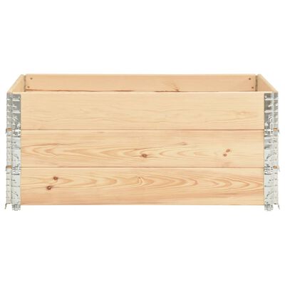 vidaXL Colares para paletes 3 pcs 100x150 cm madeira de pinho maciça