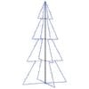 vidaXL &Aacute;rvore de Natal em cone 360 LEDs 143x250 cm interior e exterior
