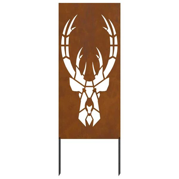 vidaXL Tela de Privacidade para Jardim Ferro Enferrujado 50 x 140 cm